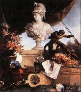 OUDRY, Jean-Baptiste Allegory of Europe sg USA oil painting artist